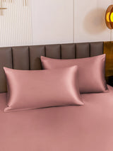 [Mauve Pâle] SilkSilky-FR 30Momme Taies d'Oreiller 001