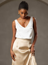 [Champagne] SilkSilky-FR 19Momme Jupes 004