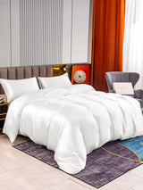 [Blanc] SilkSilky-FR 22Momme Pure Soie Bedding Set 002,