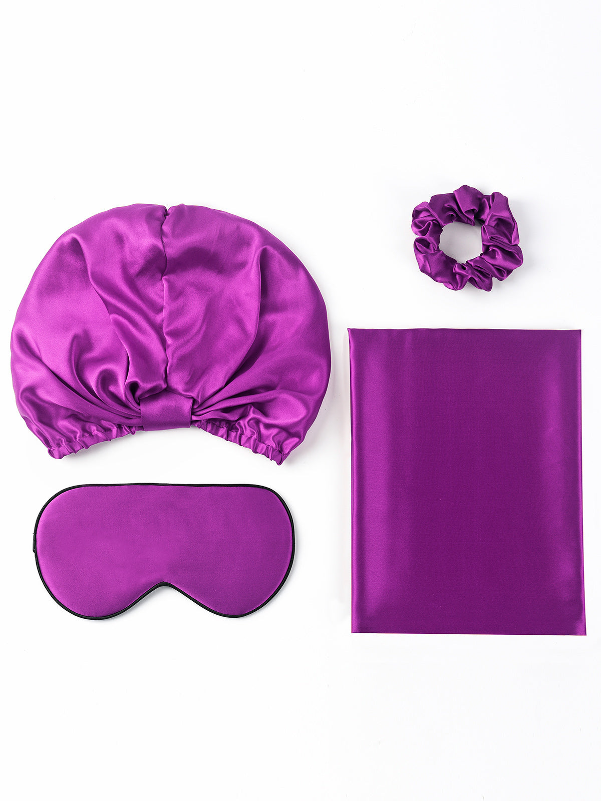 SilkSilky FR 19Momme Pure Soie Pillowcase Set Violette 005