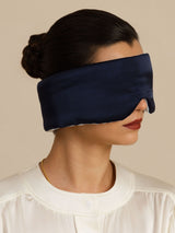 [BleuFoncé+BleuClair] SilkSilky-FR Masques pour les Yeux 002