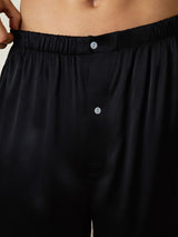 [Noir] SilkSilky-FR Mens Sleep Bottoms 006