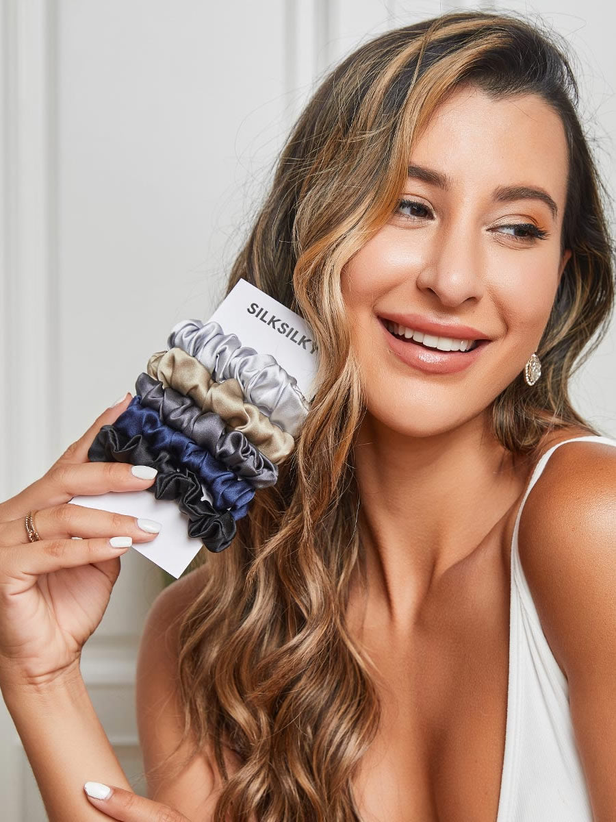 [Group2] SilkSilky-FR 19Momme Pure Soie Scrunchie 001