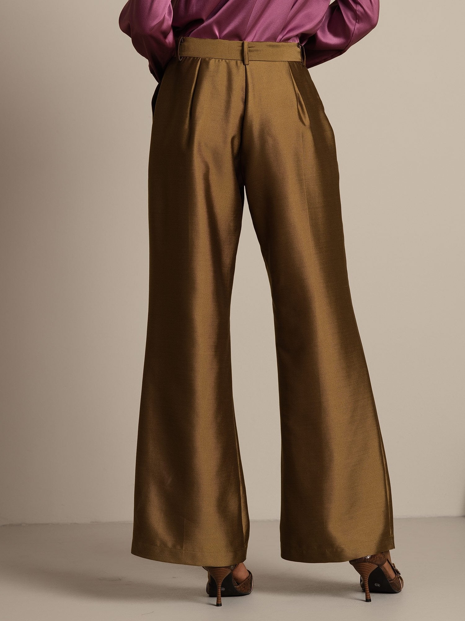 [Bronze] SilkSilky-FR 32Momme Soie Womens Pants 002,
