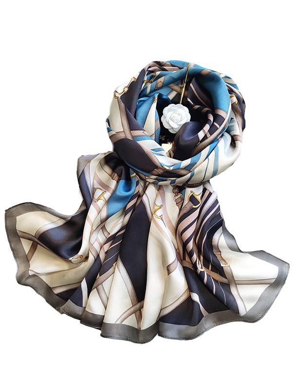 SilkSilky-FR Pure Soie Scarf P087 001