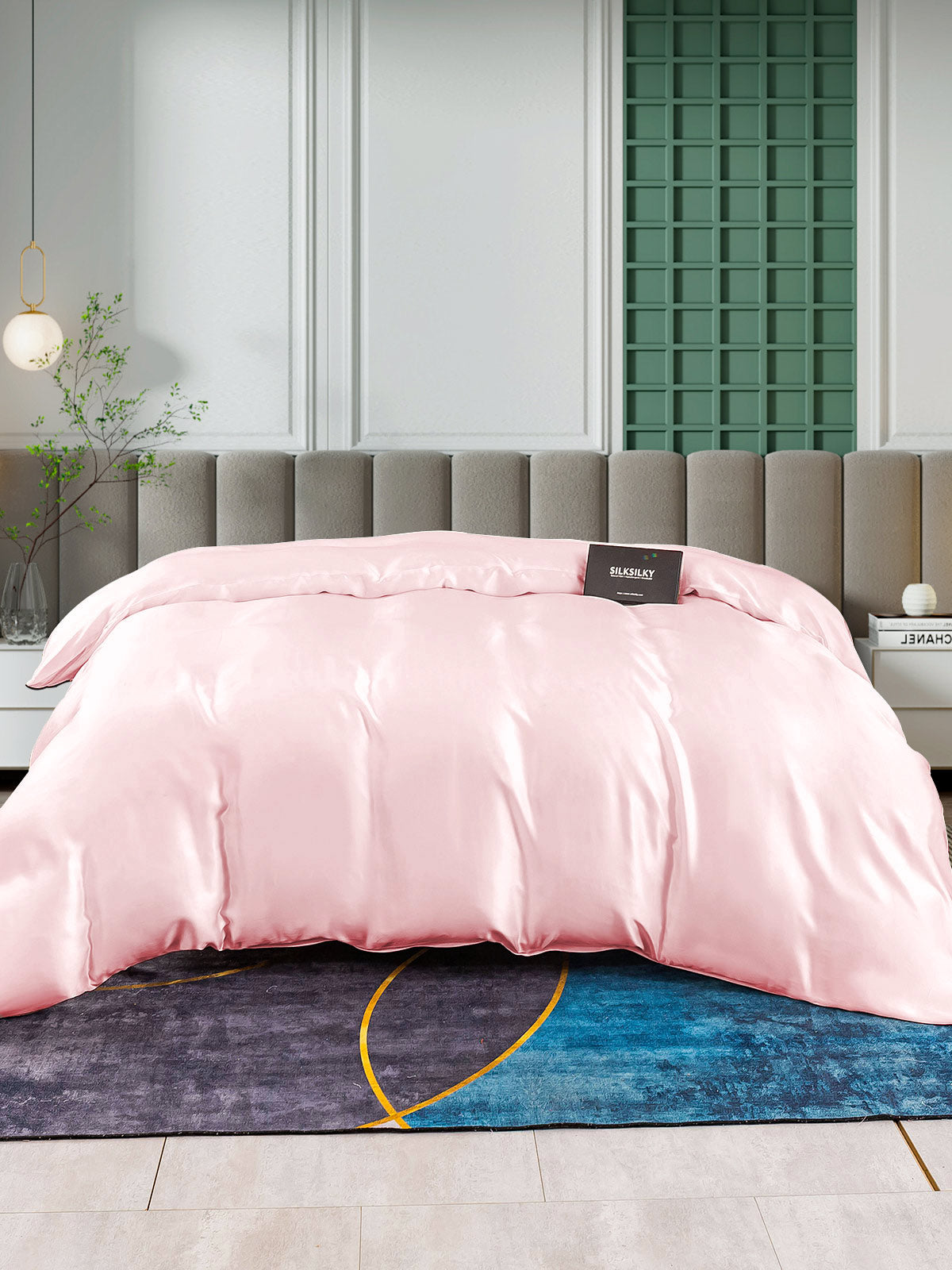 [Rose] SilkSilky-FR 25Momme Pure Soie Duvet Cover 003