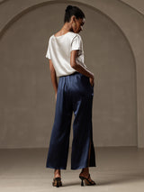 [Gris Clair] SilkSilky-FR Short Sleeve Boat Neck Femme T-Shirt 007