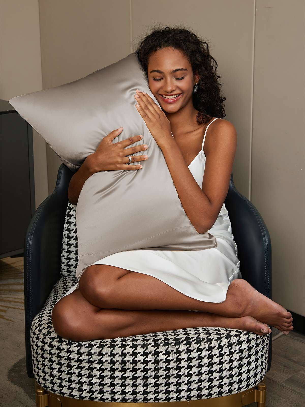 [Gris] SilkSilky-FR 22Momme Pure Soie Pillowcase 002
