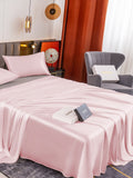 SilkSilky FR 19Momme Pure Soie Bedding Set Rose 004