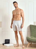 SilkSilky-FR 19Momme Mens Sleep Bottoms Argent 006