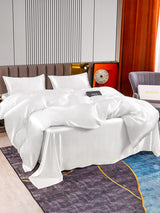 [Blanc] SilkSilky-FR 22Momme Parure de Lit Soie 004