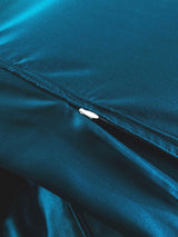 [Bleu Royal] SilkSilky-FR Parure de Lit Soie 007