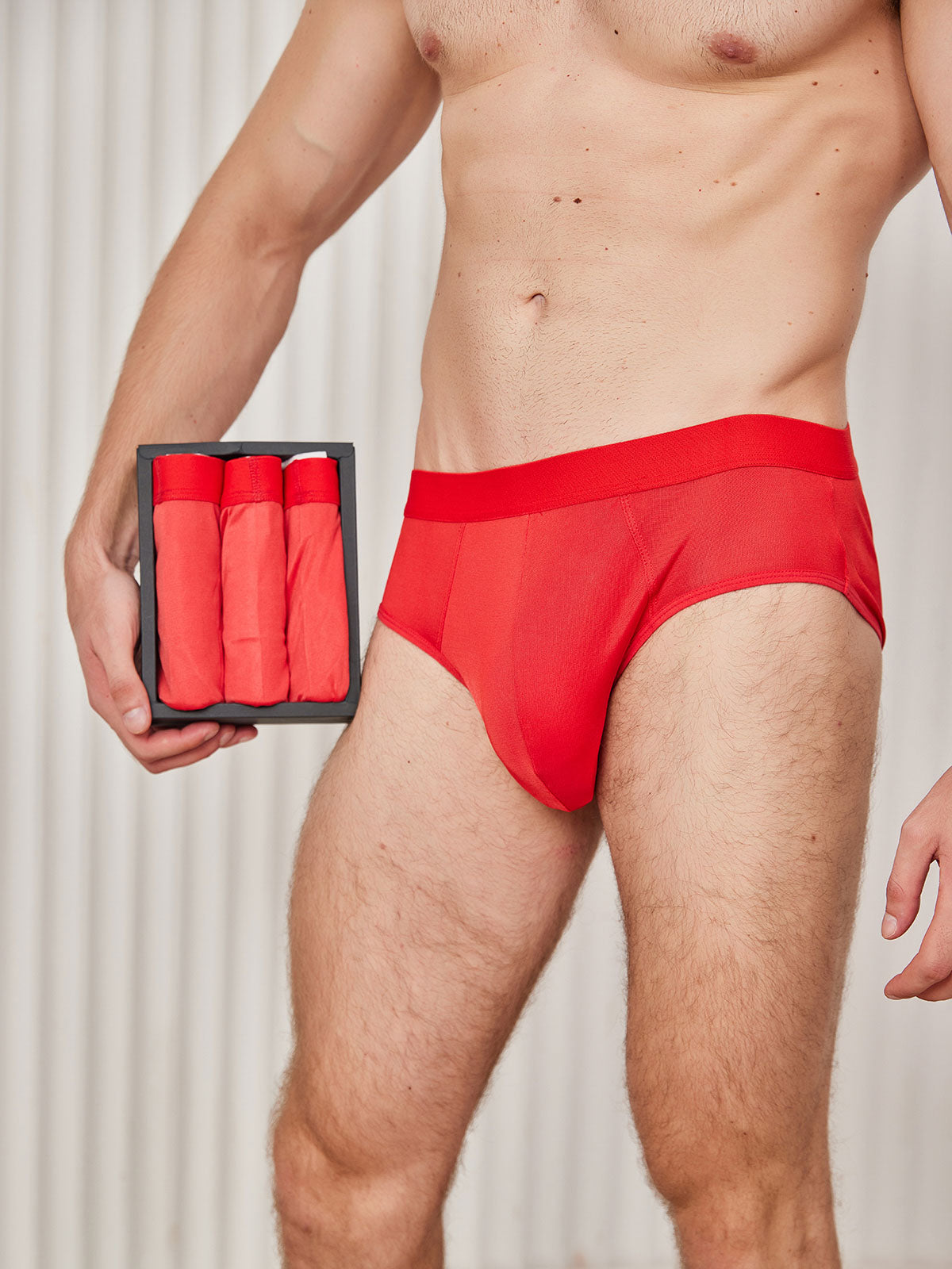 [Rouge] SilkSilky-FR Pure Soie Mens Underwear 002