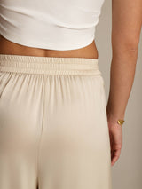 [Beige] SilkSilky-FR Femme Pantalons 005