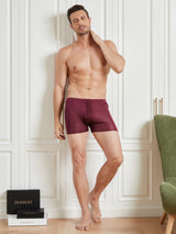 [Rouge Vineux] SilkSilky-FR Homme Sous-vêtements 003
