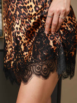 [Leopard] SilkSilky-FR Pure Soie Nightgown 008,