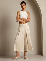 [Beige] SilkSilky-FR Femme Pantalons 008