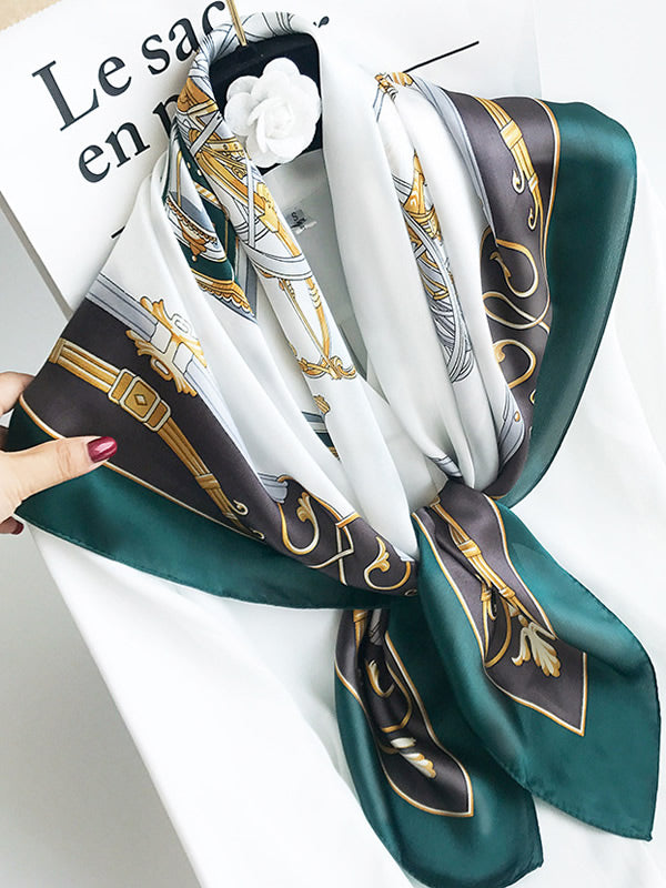 SilkSilky-FR Pure Soie Scarf P002 001