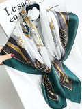 SilkSilky FR Pure Soie Scarf VertFoncé 001