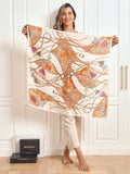 SilkSilky FR Pure Soie Scarf Orange 002