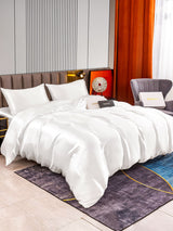 [Blanc] SilkSilky-FR 22Momme Pure Soie Bedding Set 002,