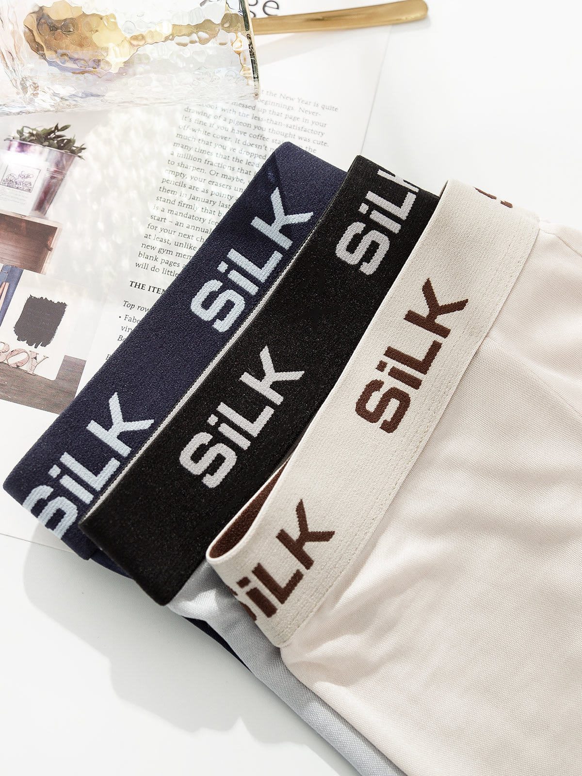 [Multi] SilkSilky-FR Pure Soie Mens Underwear 004