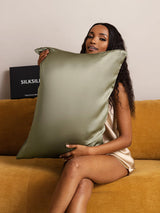 [Vert Olive] SilkSilky-FR 22Momme Pure Soie Pillowcase 004