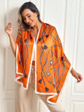 SilkSilky FR Pure Soie Scarf Orange 004