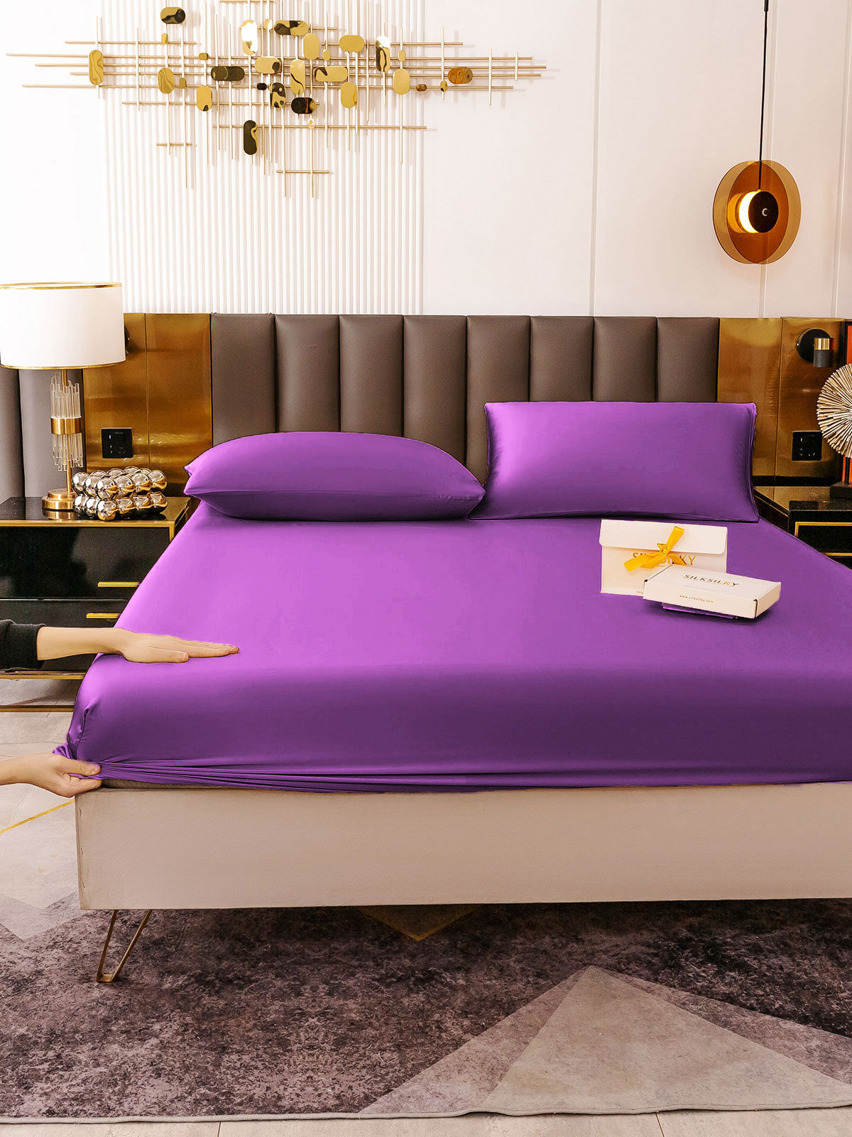 [Violette] SilkSilky-FR 19Momme Pure Soie Bedding Set 006