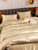 [Beige] SilkSilky-FR 19Momme Parure de Lit Soie 004