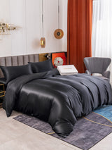 [Noir] SilkSilky-FR 19Momme Pure Soie Bedding Set 001
