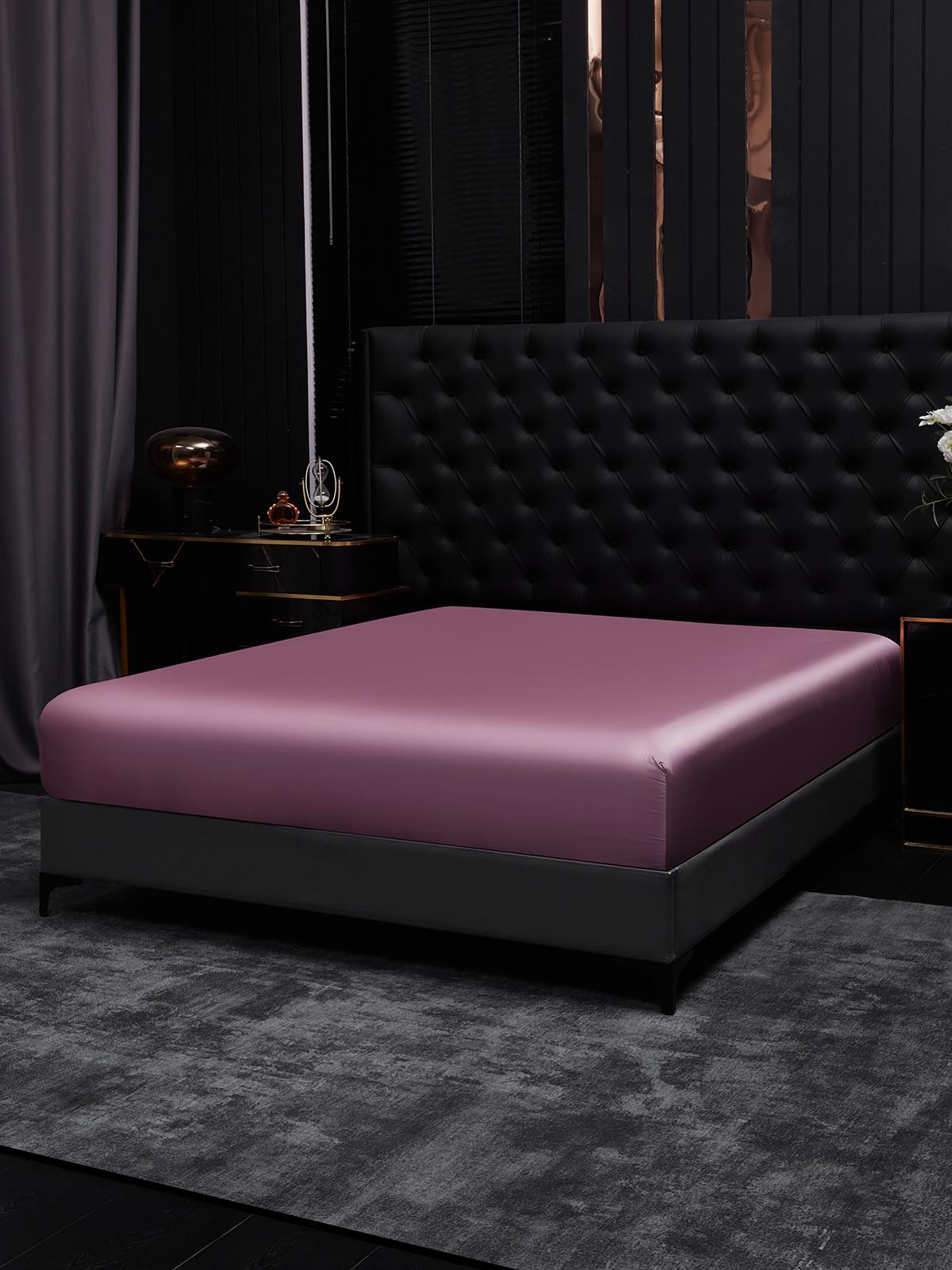 [Orchidée Mauve] SilkSilky-FR 25Momme Pure Soie Sheet 001