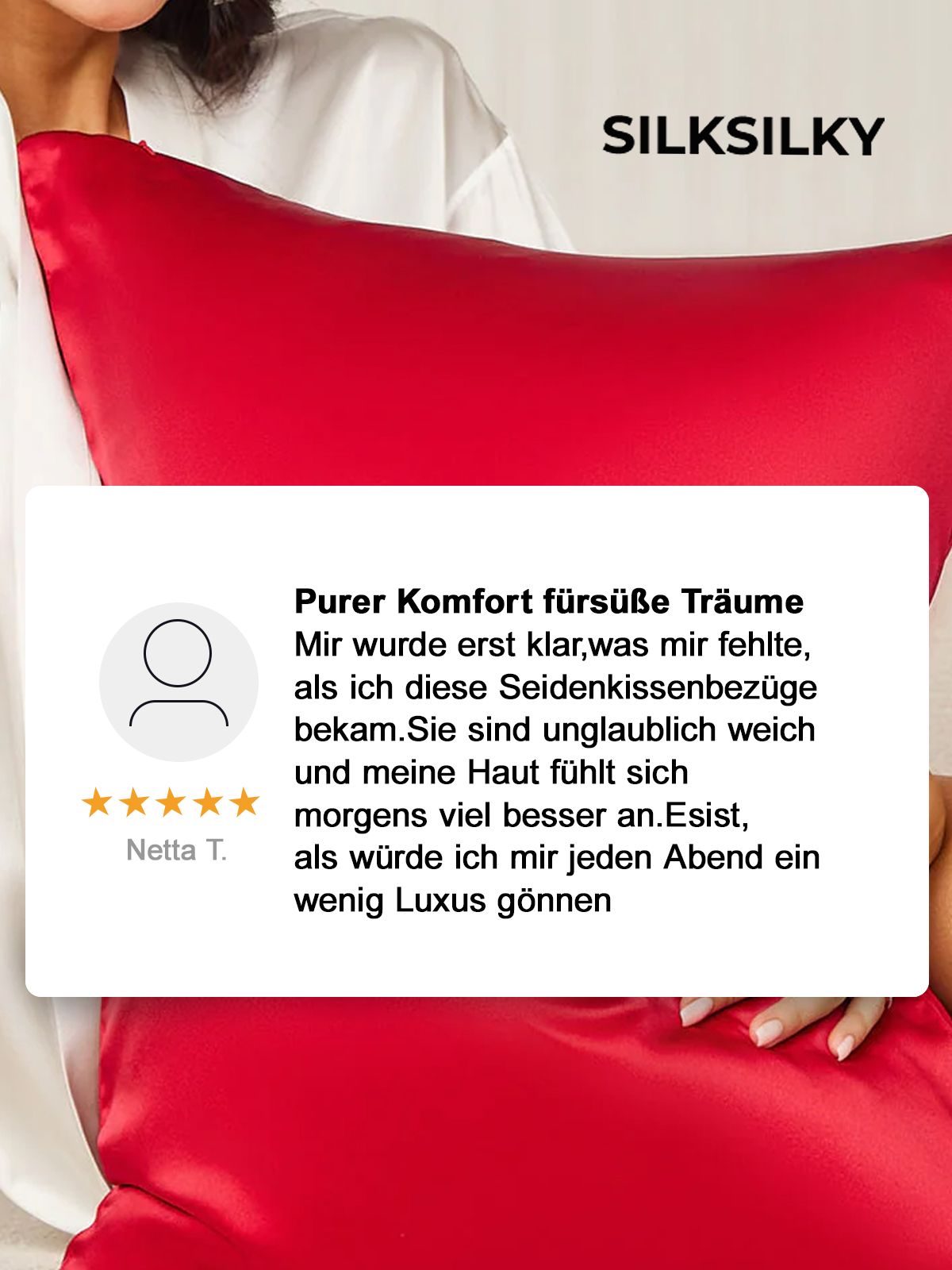 [Blanc] SilkSilky-FR 19Momme Pure Soie Pillowcase 003