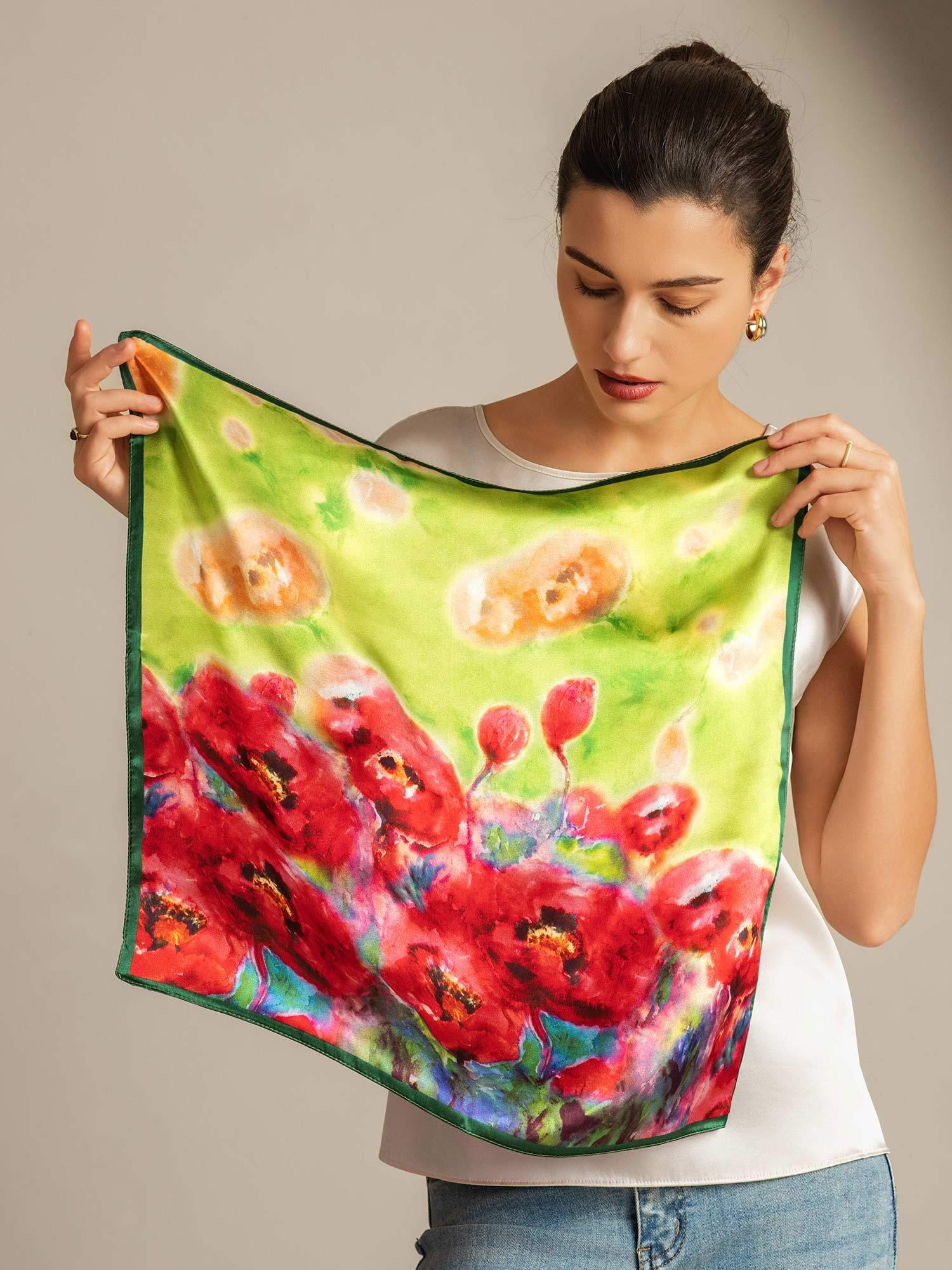 [P099] SilkSilky-FR Soie Scarf 002,