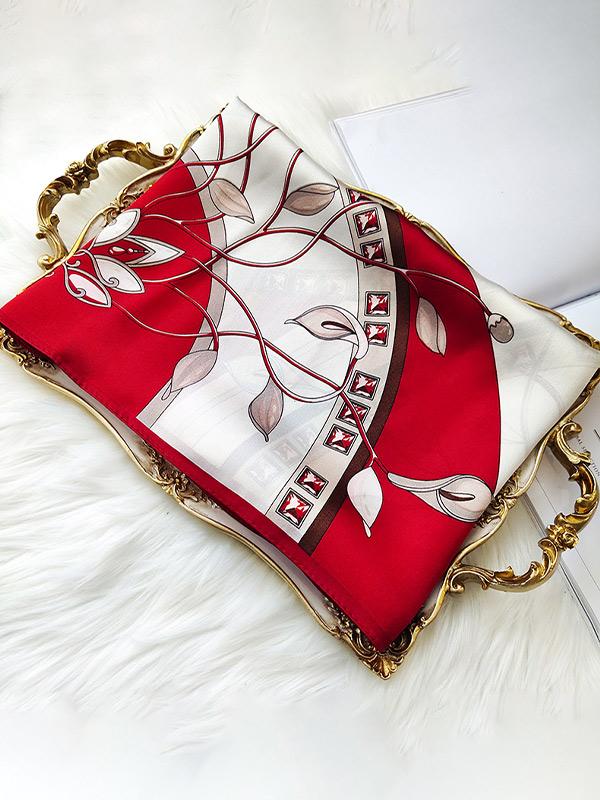 [P082] SilkSilky-FR Pure Soie Scarf 002