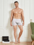 SilkSilky FR Soie Tricotée Mens Underwear Gris 002