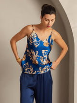 [Dragon Navy] SilkSilky-FR Pure Soie Camisoles 007,