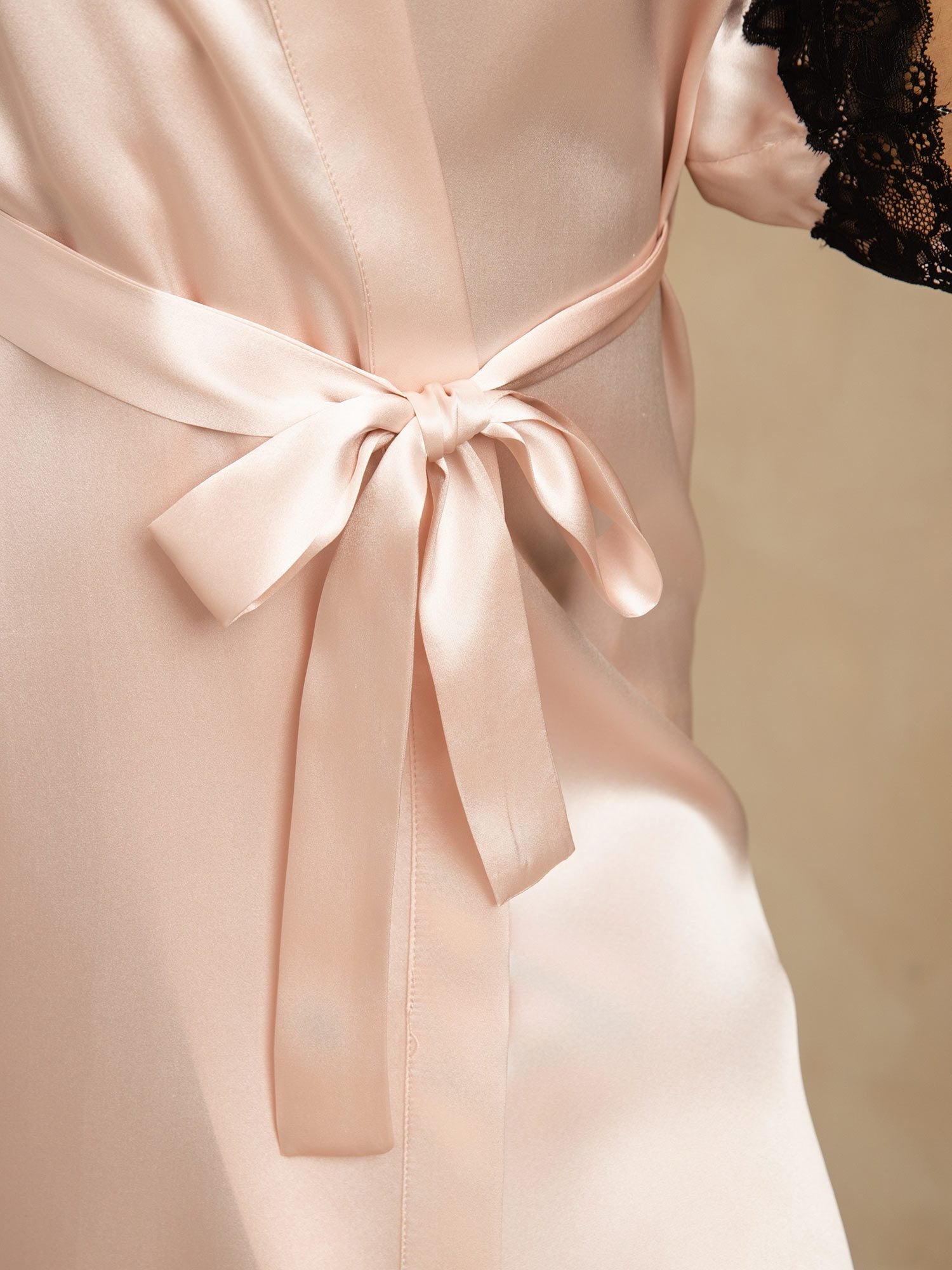 [Rose] SilkSilky-FR Soie Womens Robe 006