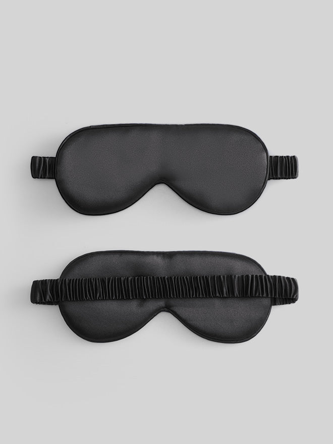 [Noir] SilkSilky-FR 19Momme Pure Soie Eye Mask 005