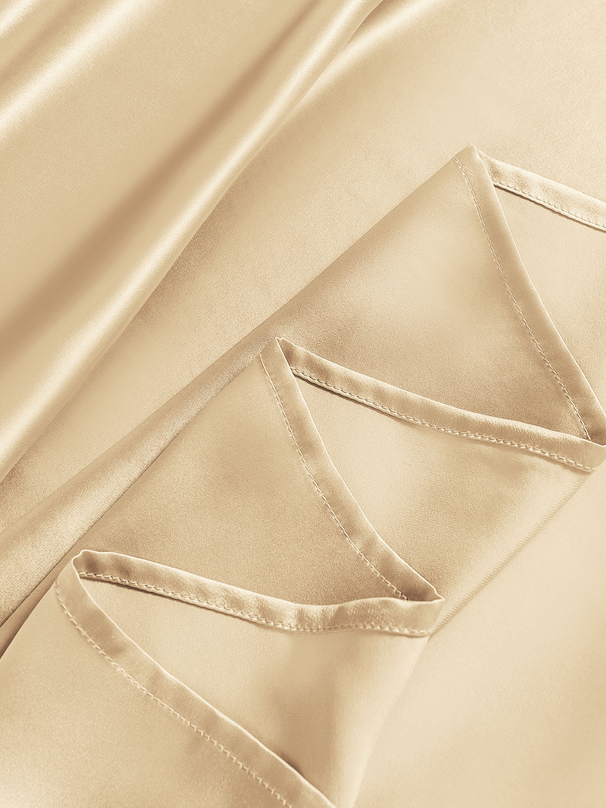 [Beige] SilkSilky-FR 19Momme Pure Silk Bedding Set 005