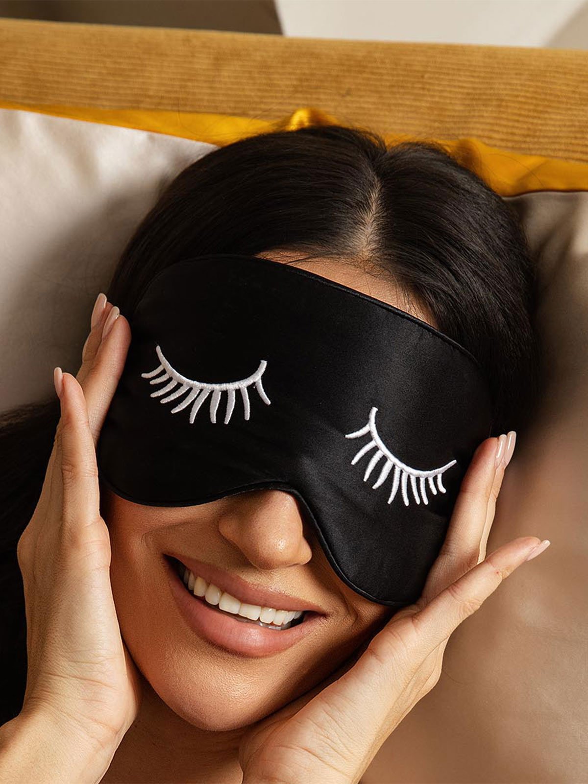 [CilsBlancs] SilkSilky-FR Soie Eye Mask 003
