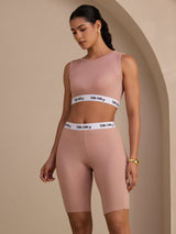 [Rose] SilkSilky-FR Sleeveless Crew Neck Women's Outfit Sets 003