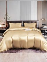 [Beige] SilkSilky-FR 22Momme Parure de Lit Soie 002