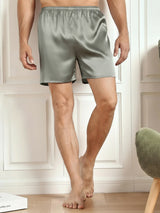 [Vert Grisâtre] SilkSilky-FR Mens Sleep Bottoms 003