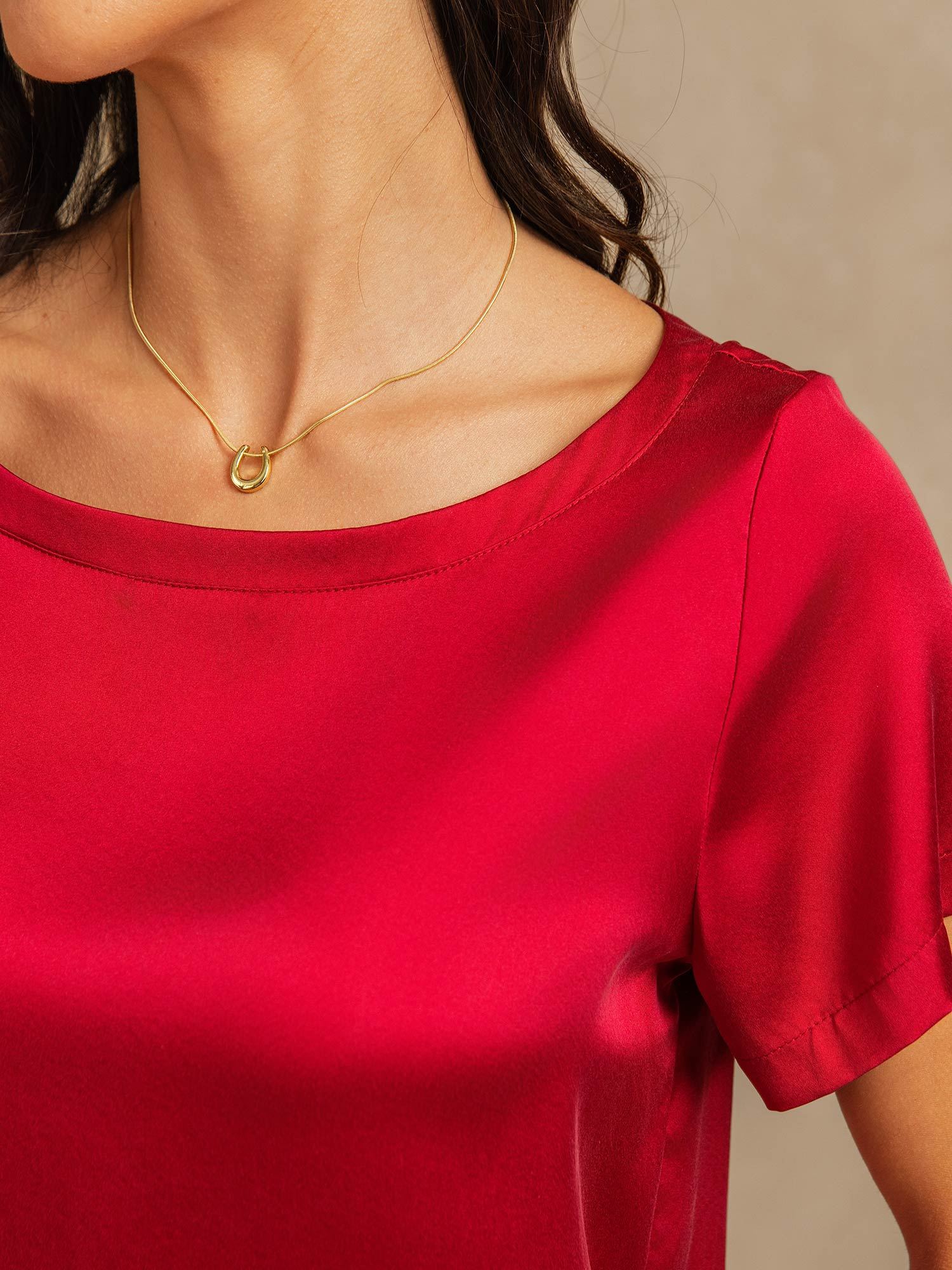 [RougeVineux] SilkSilky-FR 19Momme Soie Womens Pajamas 004