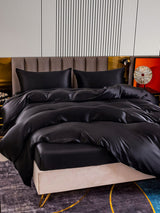 [Noir] SilkSilky-FR 22Momme Pure Soie Bedding Set 003,