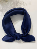 SilkSilky FR Pure Soie Scarf BleuFoncé 001