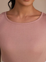 [Rose] SilkSilky-FR Sleeveless Crew Neck Top À Fines Brides 006