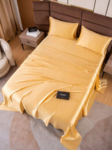 [Champagne] SilkSilky-FR 19Momme Parure de Lit Soie 005
