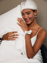 [Blanc] SilkSilky-FR 19Momme Pure Soie Pillowcase Set 001